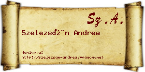 Szelezsán Andrea névjegykártya