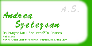 andrea szelezsan business card